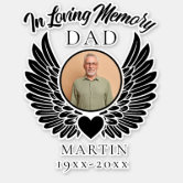 In Loving Memory Dad Custom Car decals