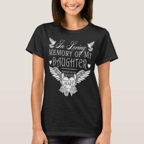 In Loving Memory Daughter Memorial T_Shirt