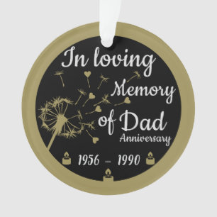 In loving Memory Death Anniversary Dad Ornament