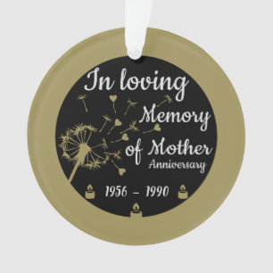 In loving Memory Death Anniversary Mother Ornament
