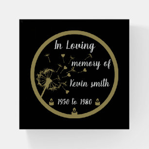 In loving Memory Death Anniversary Paperweight