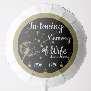 In loving Memory Death Anniversary Wife Balloon