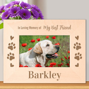 In Loving Memory - Dog Best Friend Pet Memorial Engraved Frames