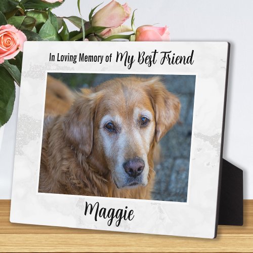 In Loving Memory _ Dog Memorial Pet Loss Sympathy Plaque