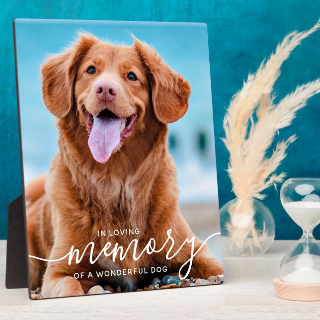 In Loving Memory Dog Memorial Photo Plaque (Creator Uploaded)