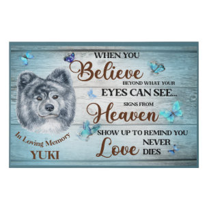 In Loving Memory Dog Memorials Remembrance Akita Faux Canvas Print