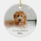 In Loving Memory Dog Pet Photo Ceramic Ornament