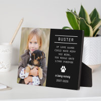 In Loving Memory Dog Photo Black
