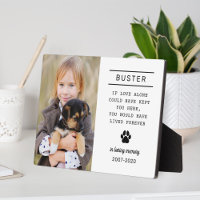 In Loving Memory Dog Photo White
