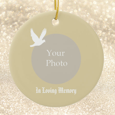 In Loving Memory Dove Memorial Christmas Ornament