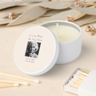 In Loving Memory Elegant Funeral Memorial Mini Candle Favors