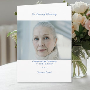 In Loving Memory Elegant Funeral Program