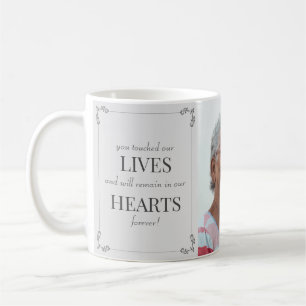 In Loving Memory Elegant Tribute Light Gray Coffe Coffee Mug