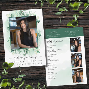 In Loving Memory Eucalyptus Greenery Services Program