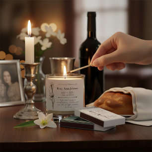 In Loving Memory Favor Candle – “Light This Candle