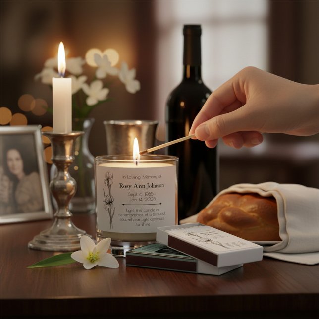 In Loving Memory Favor Candle – “Light This Candle (Creator Uploaded)