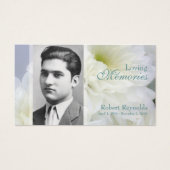 In Loving Memory Floral Memorial Card (Front)