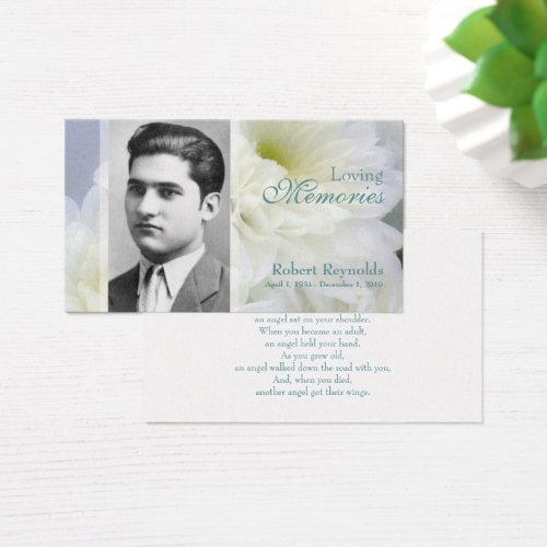 Memorial Card Business Cards