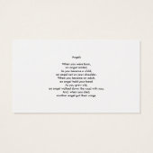 In Loving Memory Floral Memorial Card (Back)