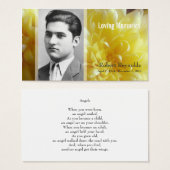 In Loving Memory Floral Memorial Card (Front & Back)