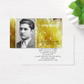 In Loving Memory Floral Memorial Card (Desk)