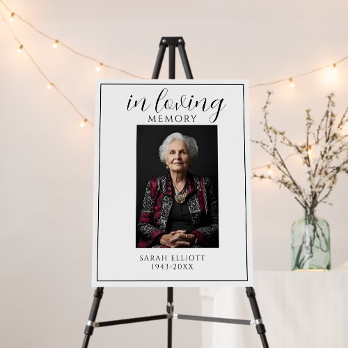 In Loving Memory Foam Board with Photo | Personali