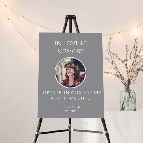 In Loving Memory Foam Board with Photo | Personali