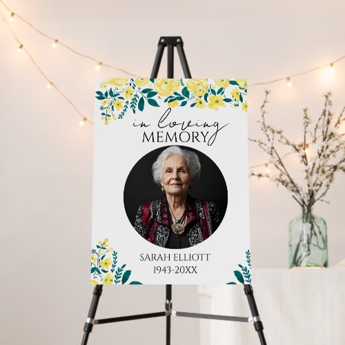 In Loving Memory Foam Board with Photo | Personali