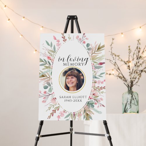 In Loving Memory Foam Board with Photo | Personali