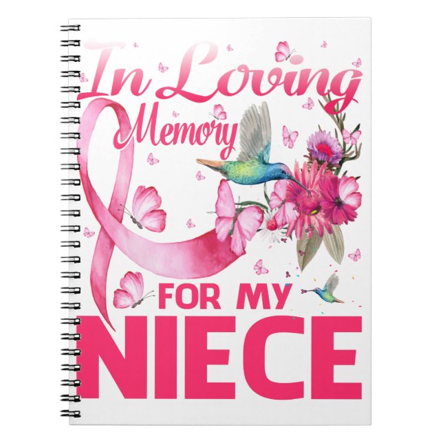 In Loving Memory For My Niece Notebook (Front)