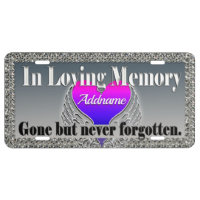 In Loving Memory Forever in Our Hearts License Plate