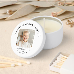In Loving Memory Forever in Our Hearts Monogram Mini Candle Favors