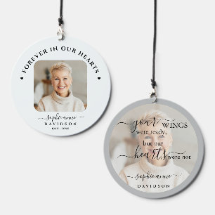 In Loving Memory Forever in Our Hearts Monogramed  Wind Chime