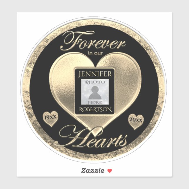 In Loving Memory Forever in Our Hearts Sticker (Sheet)