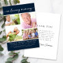 In Loving Memory Four Photo Collage Funeral Thank You Card