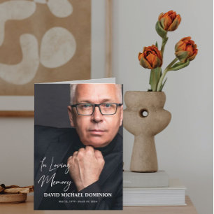 In Loving Memory Full Photo Memorial Program