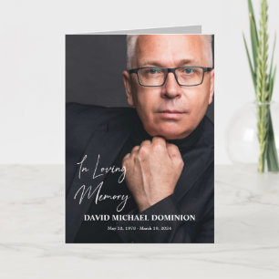 In Loving Memory Full Photo Memorial Program