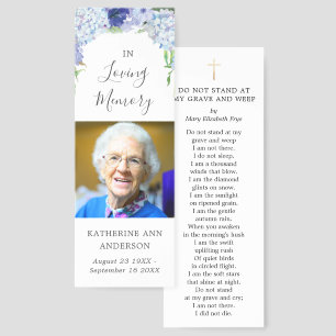 In Loving Memory Funeral Bookmark