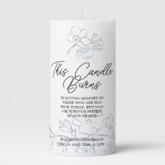 IN LOVING MEMORY Funeral Candle. Pillar Candle