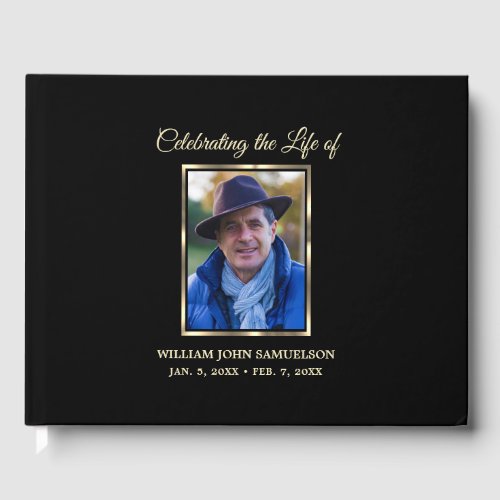 In Loving Memory Funeral Celebrating Life Gold