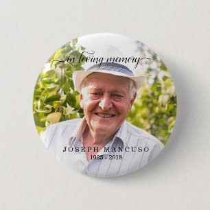 In Loving Memory Funeral Celebration of Life Button
