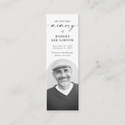 In Loving Memory Funeral Memorial Bookmark Card