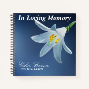 In Loving Memory Funeral, Memorial Guest Book