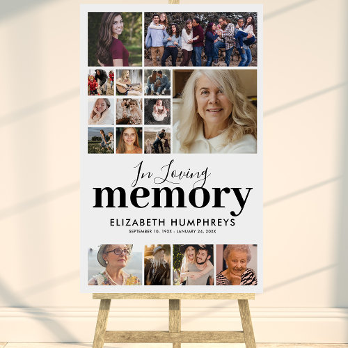 In Loving Memory Funeral Memorial Photo