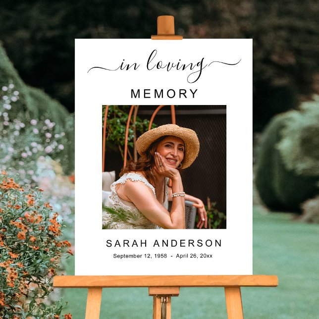 In Loving Memory Funeral Memorial Sign Foam Board (Creator Uploaded)