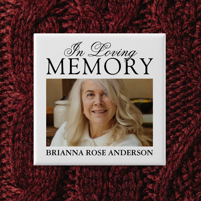 In Loving Memory Funeral Photo Button (Creator Uploaded)