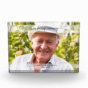 In Loving Memory Funeral Sympathy Horizontal Acrylic Award