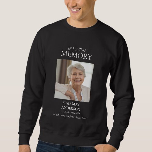 In loving memory  grandma photo sweatshirt