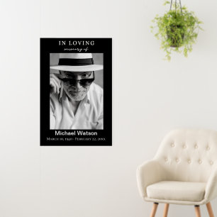 In Loving Memory Grandpa Funeral Photo Display Foam Board