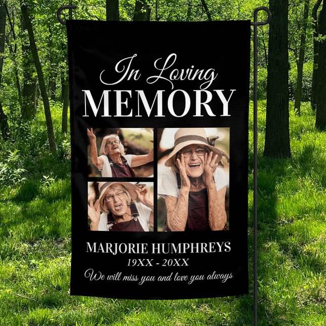 In Loving Memory Grave Stone Garden Flag (Creator Uploaded)